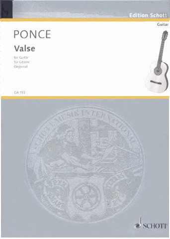 PONCE Manuel (1882-1948 Mexico)<br><br>Valse